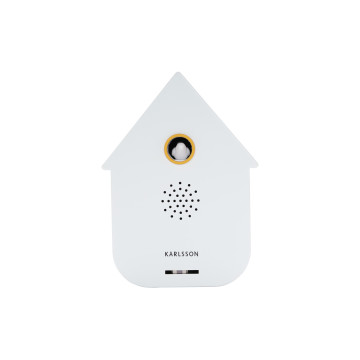 Nástenné kukučkové hodiny Modern Cuckoo Karlsson KA6095WH, 12cm